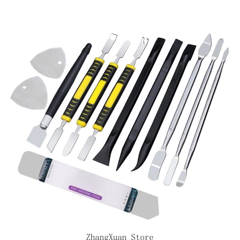 

16pcs Stainless Steel Kits Prying Opening Repair Tool Tablet Computer Opening Tools Small Metal Spudger Pry Tool 3XUF CN