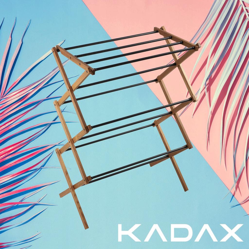 KADAX Στεγνωτήριο Ρούχων Στάσιμο Ρούχων Εσώρουχα Αναδιπλούμενο Κάθετο Ξύλινο