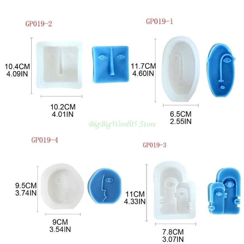 24TE Abstract Decoration Silicone Mold Epoxy Resin DIY Ornaments Making