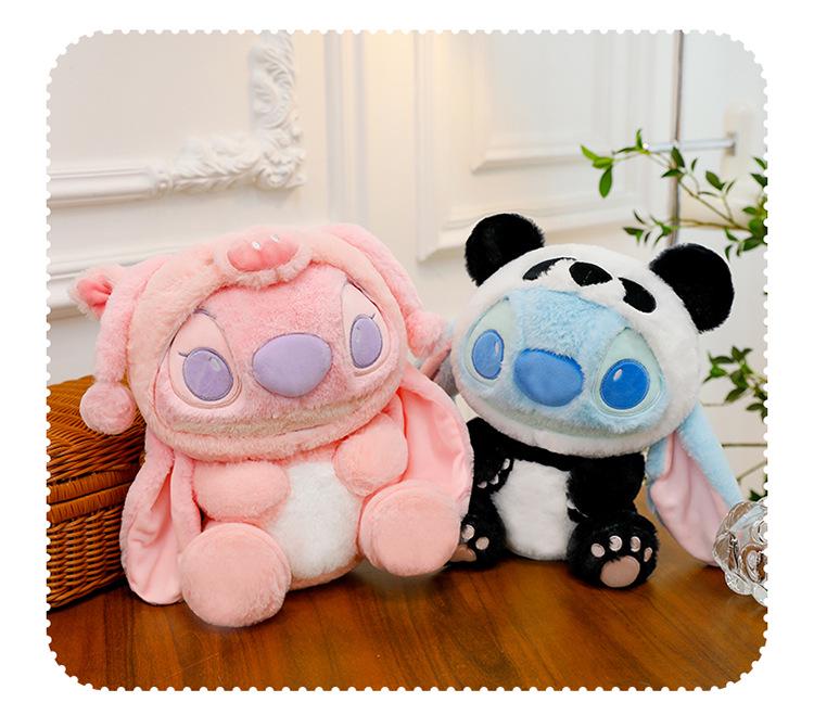 Adorable Angel Dress-Up Panda Stitch Plush Toy Doll