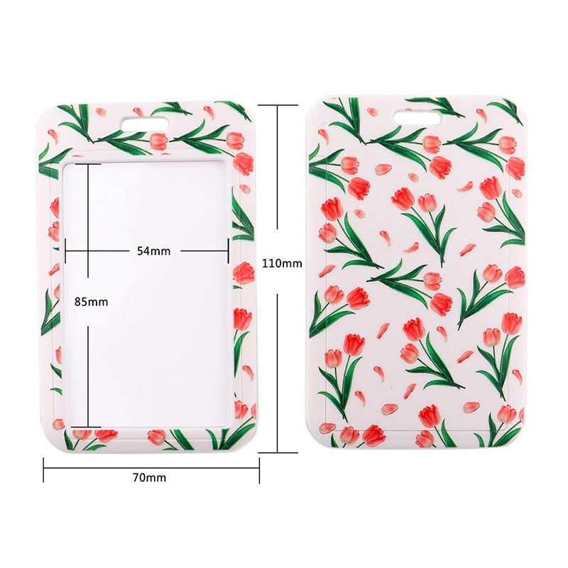 Yoga Sakura Credential Holder Little daisy Lanyard for Key Cute Neck Strap Card ID Badge Holder Key Chain Accessories Wholesale