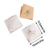 100 Pièces Forme Triangle Emballage Papier Kraft Sandwich Résistant à l'Huile Donut Pain Hamburger Sachet Jetable Cuisine Fête Restaurant