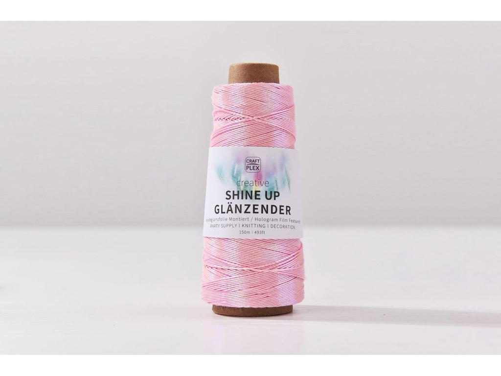 1mm Colorful Gold & Silver Core-Spun Yarn - 150m Hologram Thread for DIY Crochet Bags