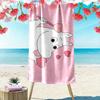 Moomin Art Print Beach Towel, Large Soft Quick Dry Towel for Beach Camping Swimming