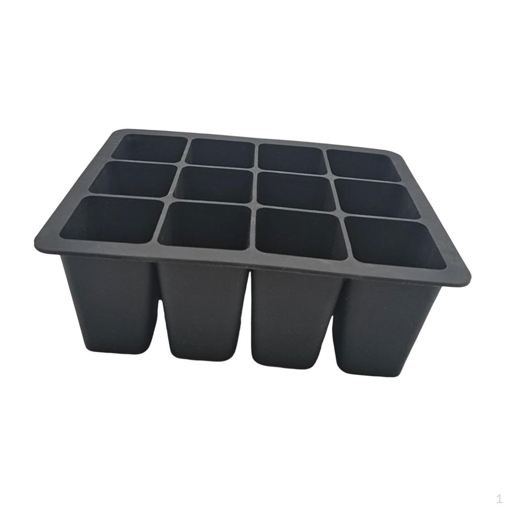 12 Compartment Planting Trays for Gardening Enthusiasts