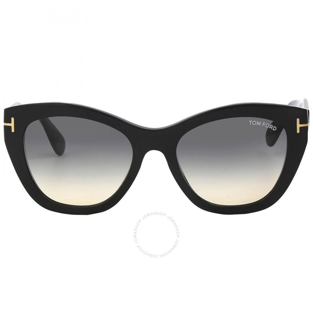 

Tom Ford Cara Smoke Gradient Cat Eye Ladies Sunglasses FT0940 01B 56