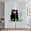 Kumamon Tulle for Bedroom Kitchen Curtains for Camera Curtains Child Room Shades Blackout Curtain Halloween Decoration Partition