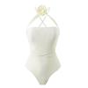 One Piece Dress Swimsui Women Push Up Swimwear Flower Bodysuit Swimming Suits Summer Print Bathing Suit