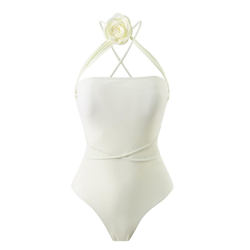 One Piece Dress Swimsui Women Push Up Swimwear Flower Bodysuit Swimming Suits Summer Print Bathing Suit