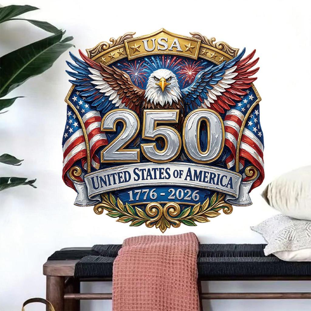 250th US Independence Day Commemorative Wall Stickers for Decoration