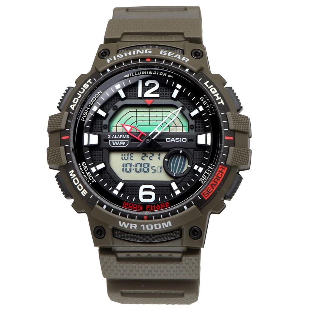 Casio CASIO Fishing Gear Watch WS-1200H-2AV Genuine BOX Navy Men's Overseas Model [Parallel Import]