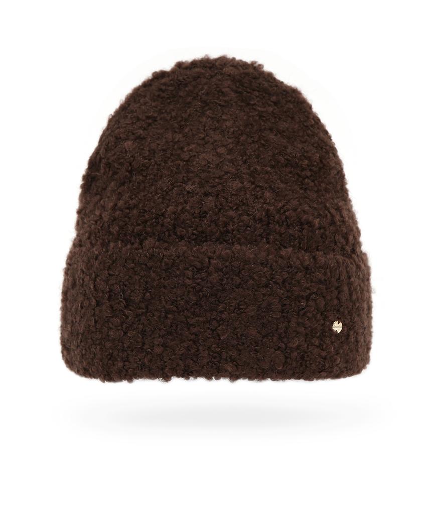 Eondeokeonteulolseutyudio Boucle Winter Beanie Fluffy Beanie / Mohair Boucle / Brown
