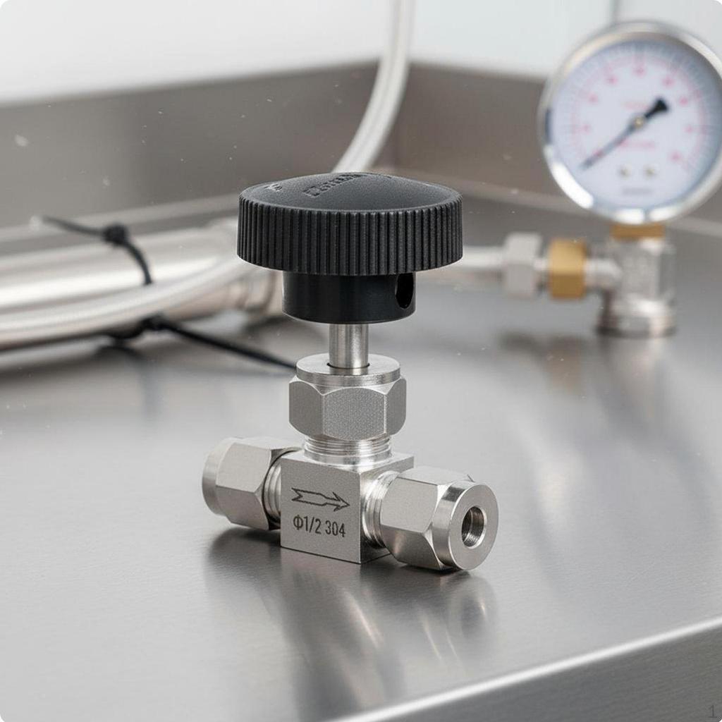 Stainless Steel Pin Valve Ferrule Fitting Leakproof Seal Industrial Hardware for Flow Controls