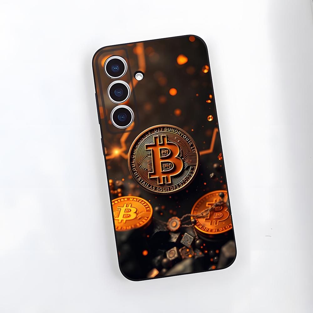 

Luxury Bitcoin Phone Case For Samsung S26 S25 Plus S20 S20 Plus S22 Ultra S23 FE S21 Plus S21 Ultra Soft Cover Samsung S25