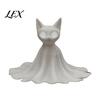 Cute Ghost Cat Figurine 3D Printed Desk Buddy, Halloween Kitty for Unique Holiday Gift Lovers Office Shelf, Spooky Kitten Ornament, Home Decor
