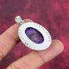 Purple Copper Turquoise Pendant, 925 Solid Sterling Silver Jewelry, Gemstone Pendant, Gift For Her Handmade Dainty Jewelry