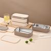 Bento Boxes Double Layer Student Food Storage Container Keep Warm Sealing Boxes 304 Stainless Steel Lunch Box for Office