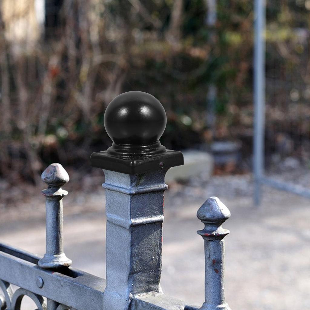 Sturdy Metal Fence Cap Finial for Posts Railing Covers Replacement Garden Lawn Decoration Elegant Classic Design Quick Install