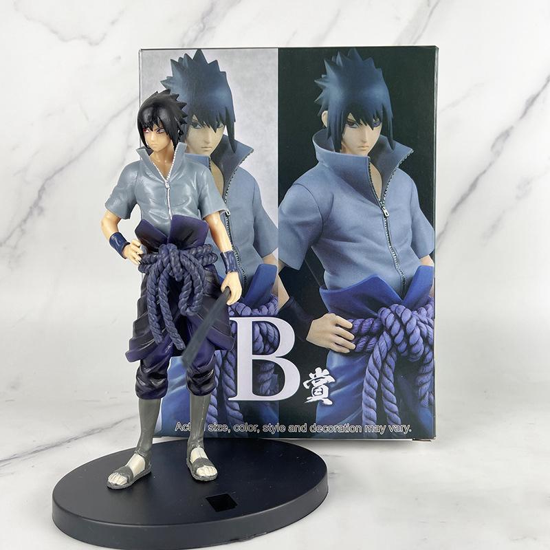 20cm Bandai Naruto Anime Modell Shippuden Uchiha Sasuke Hatake Kakashi Namikaze Minato Actionfiguren Set Modell Spielzeug Geschenke