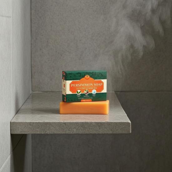 Persimmon Extract Natural Oil Deodorant Bar with Olive Soap & Shea Butter