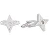 DRESSCODE101 Men's Simple Design Zirconia Cufflinks for Weddings, Business, and Gifts HWCF1032