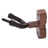 Violin Shaped Wall Mount Black Walnut Wood Colour Violins Hook Holder with Bow Hooks