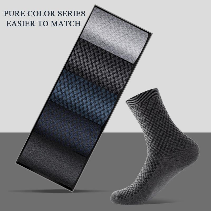 Men’s Bamboo Rayon Ankle Crew Socks Premium Quality  Business Socks for Men Breathable Casual Socks
