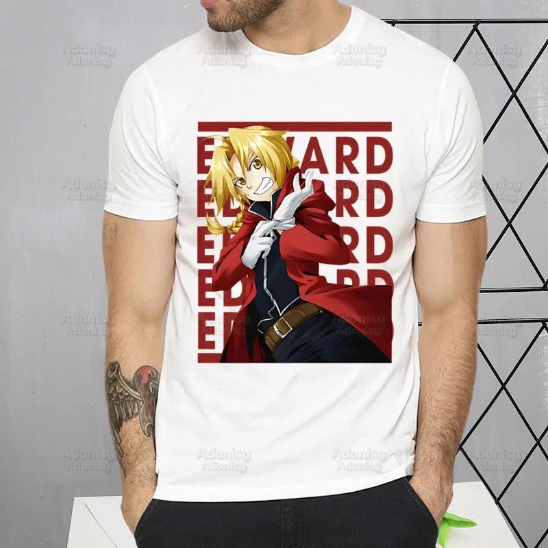 Tričko Fullmetal Alchemist Harajuku Alphonse Elric Trička Krátký rukáv Móda Ležérní Edward Elric Tričko Topy Trička