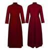 Halloween Priest Cosplay Costume Medieval 4-Color Father Role Play Outfit