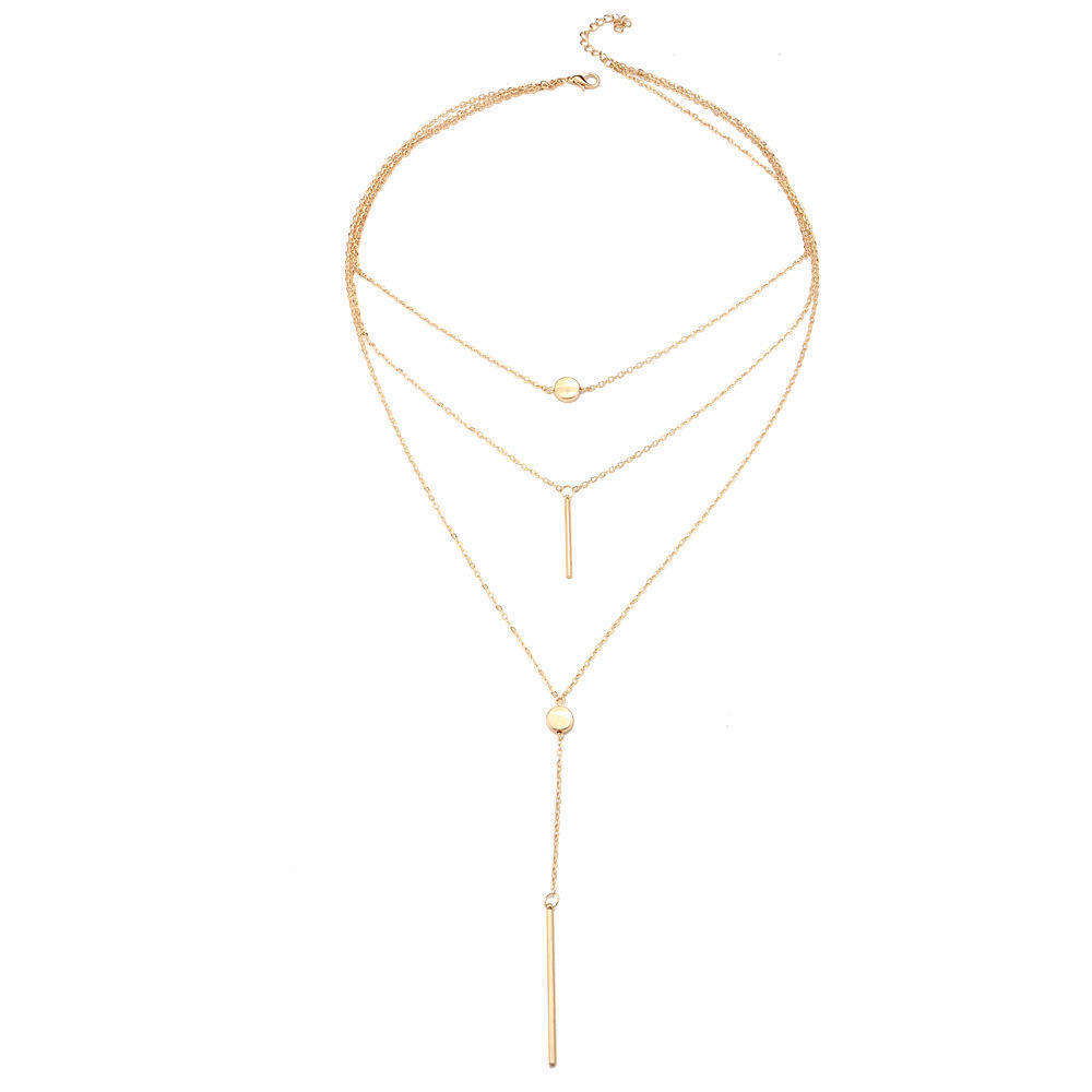 Multi-layer Necklace Pendant Chain MIT