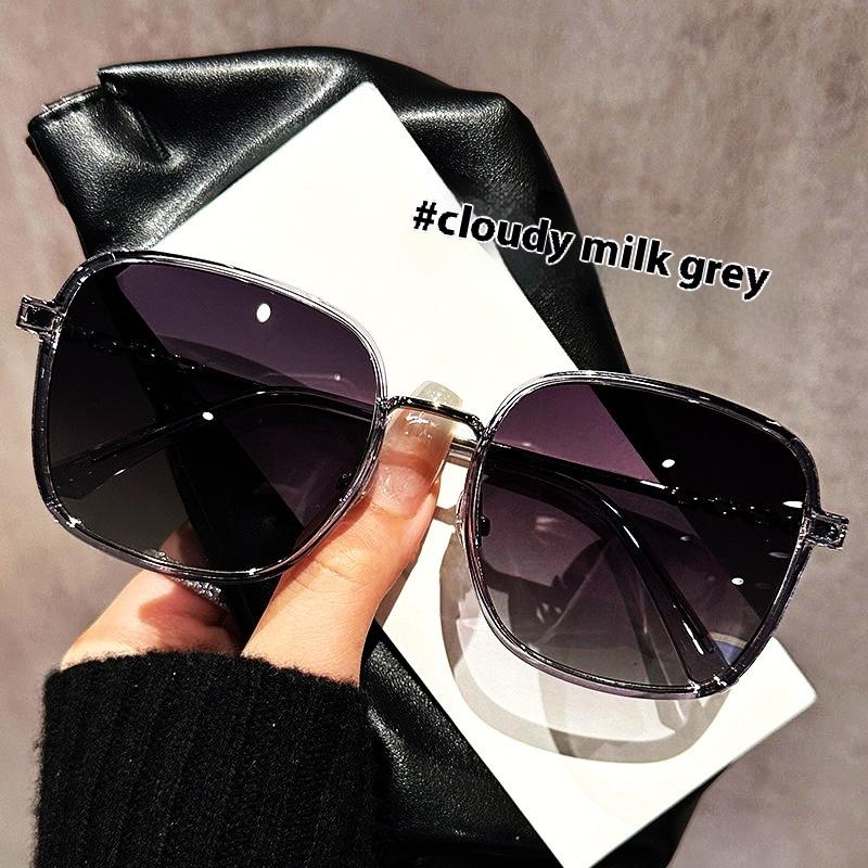 

Солнцезащитные очки женские летние солнцезащитные с защитой от ультрафиолета большие тонкие солнцезащитные очки с большой оправой белые очки Single glasses