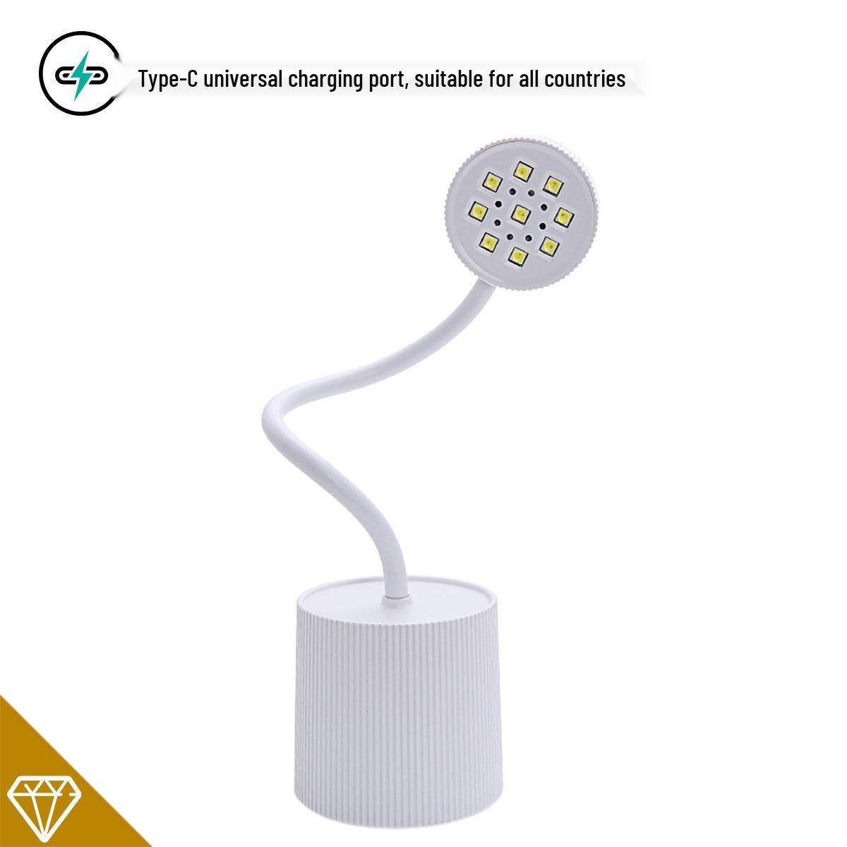 

27W M1U Smart UV Nail Lamp: Rechargeable, Quick-dry, Rhinestone Design, Phototherapy