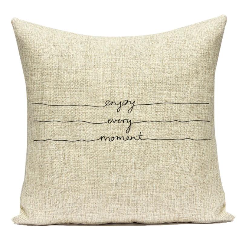 Modern Home Decoration Letter Home Sweet Home Decorative Pillows Case Polyester Cushion Cover For Living Room Capa Almofadas