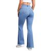 Women's Trousers Large Size Stretch Jeans Loose Semi-Elastic Pants