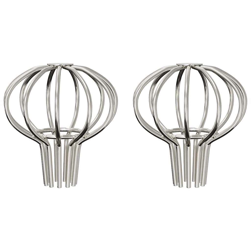 Dachrinnen Laubschutz 2 Stück Silber 50 mm Edelstahl