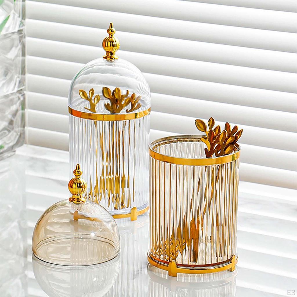Coffee Spoon Dessert Fork Holder Clear Storage Jars with Lids ,Modern Kitchen Utensil for