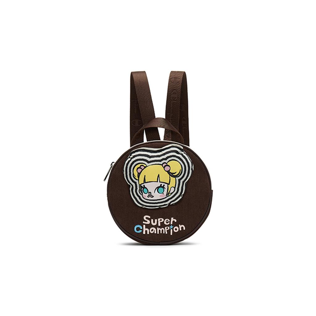 New Champion Bubble Mate POP MART Fabric Backpack Unisex Coffee Brown/Light Pink U4DACPU71