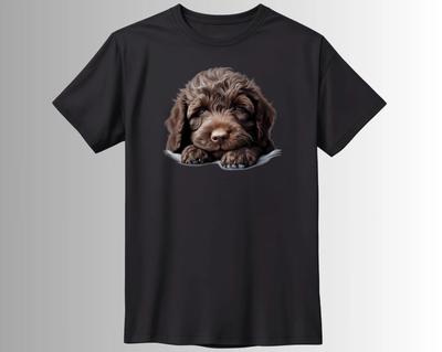 Cute Sleeping Dog Pet Dogs T-Shirt for Dog Owners-