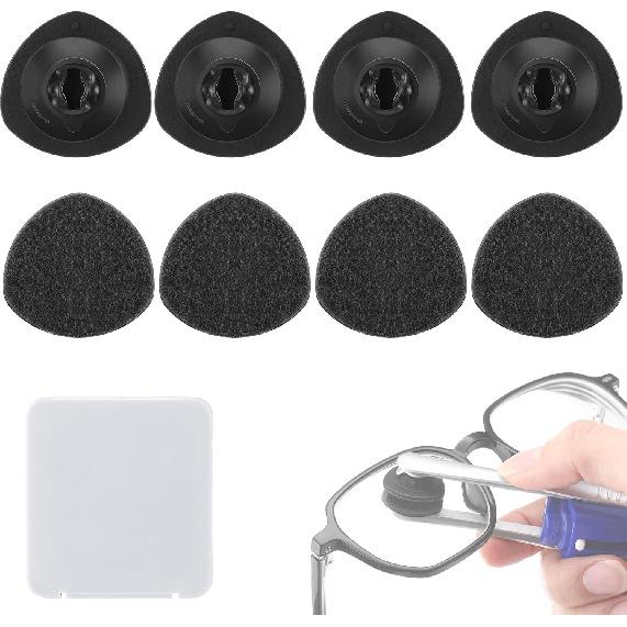 Enhon 8 Pcs Replacement Pads Compatible with Peeps CarbonKlean Eyeglass Cleaner, Replacement Cleaning Pads for Fingerprint Removal, Lens Cleaner for