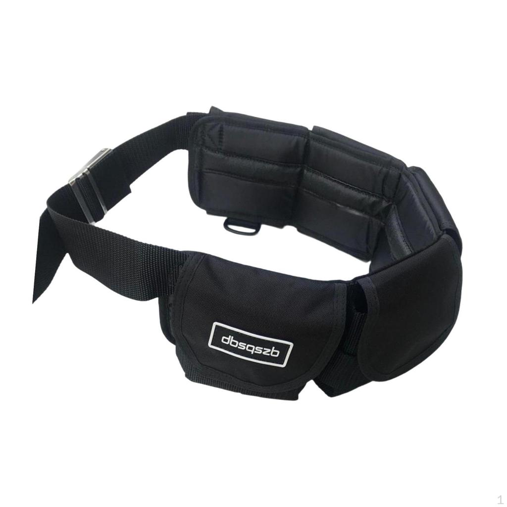 Diving Weight Belt with Pockets and Quick Release Mechanism for Snorkeling