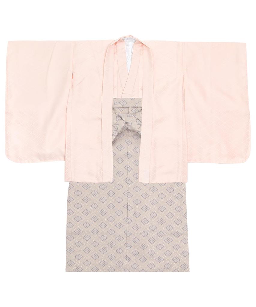 Kimono Haori and Full Dull [KYOETSU] 5-Year-Old Boy's Shichi-Go-San Set, Hakama, Set, 753, ((04) Ivory, 5-Year-Old Size)