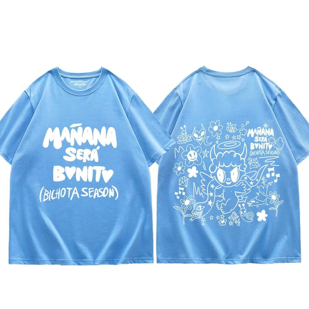 Singer Karol G 2023 New Album Print T Shirt Unisex Women High Street Fashion Oversized T Shirts 100% Cotton Short Sleeve T-shirts
