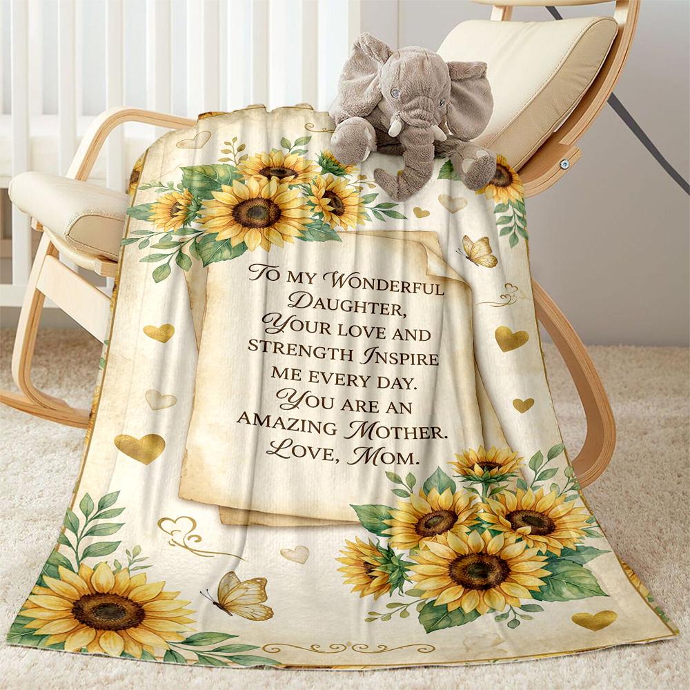 Mother's Love And Inspiration Blanket Suitable for sofas,travel, living rooms also a good gift for friends and family Suitable for all seasons.