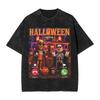 John Pork Meme Halloween Calling House Tour Party Tung Sahur T-Shirt Uomo Vintage Cotone Magliette Girocollo Manica Corta T-Shirt
