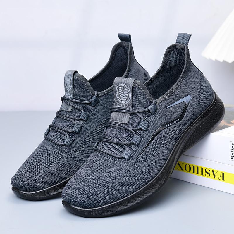Men's Lightweight Breathable Mesh Outdoor Sneakers with Flexible Sole