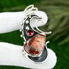 Red Snakeskin Jasper Gemstone Mozambique Garnet 925 Silver Wife Pendant Jewelry