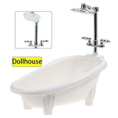 Puppenhaus Miniaturmöbel Mini Badewanne Wannenmodell Spielzeug Simulation Badezimmerzubehör Kinder Rollenspiel Puppenhaus Dekoration Spielzeug