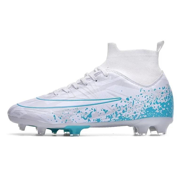 

Men Football Shoes Society Cleats Resistant TF/FG Field Soccer Shoes Top Quality Sneaker Sport Wear Kids Studded Football Boots 32