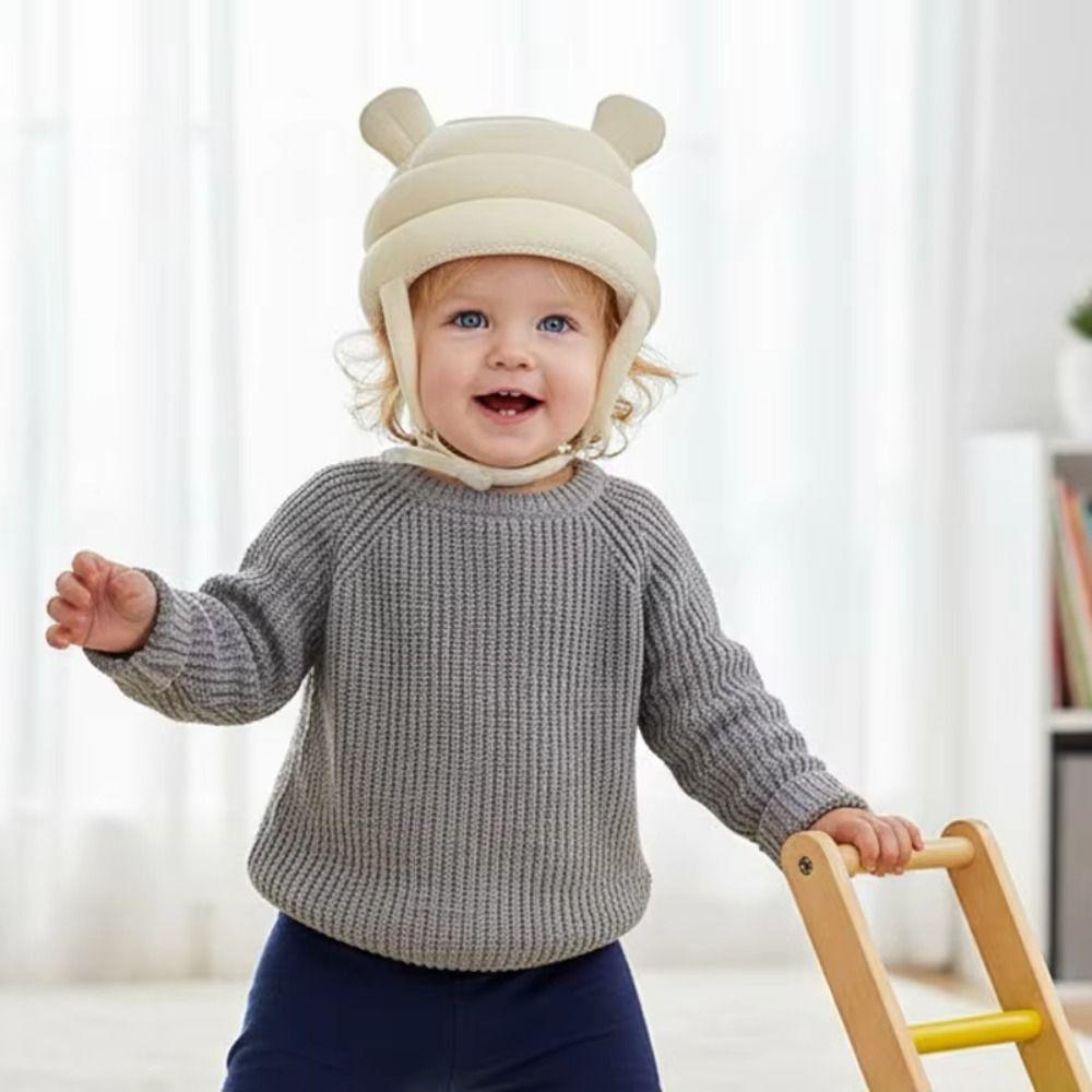 Adjustable Straps Baby Walking Head Protector Lightweight Head Protective Cap Walking Practice