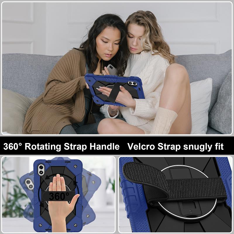 Tablet Case For Redmi pad 2 pro 12.1 Shockproof Cover Redmi pad pro 12.1" 360 Rotation Stand Hand Shoulder Strap Funda